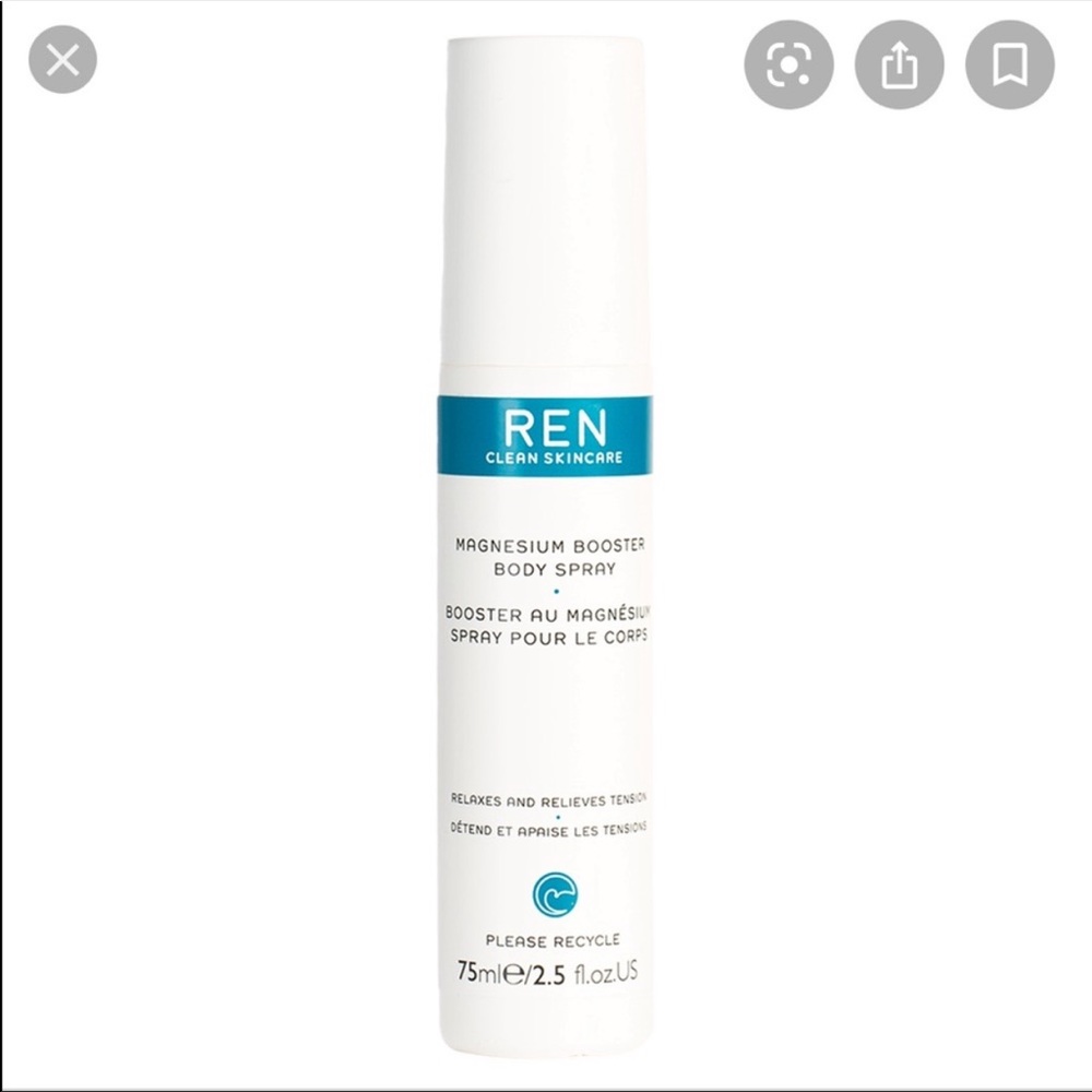 REN CLEAN SKINCARE Magnesium Booster Body Spray 2.5oz NIP CLEAN BEAUTY $30